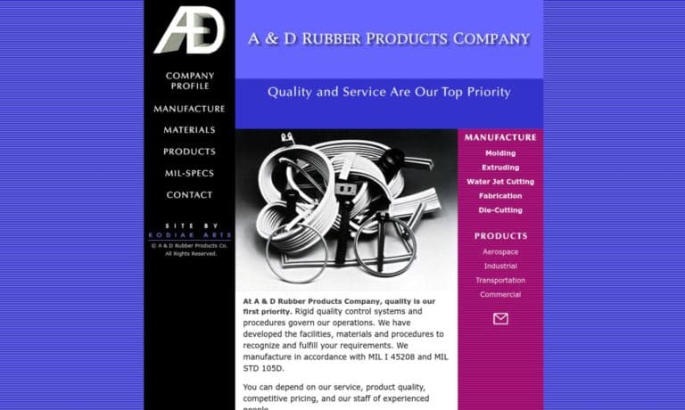 A & D Rubber Products Company
